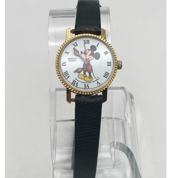 VTG Bradley Time Disney Mickey Mouse Watch 24mm - New Battery -Extra New Band main image 7